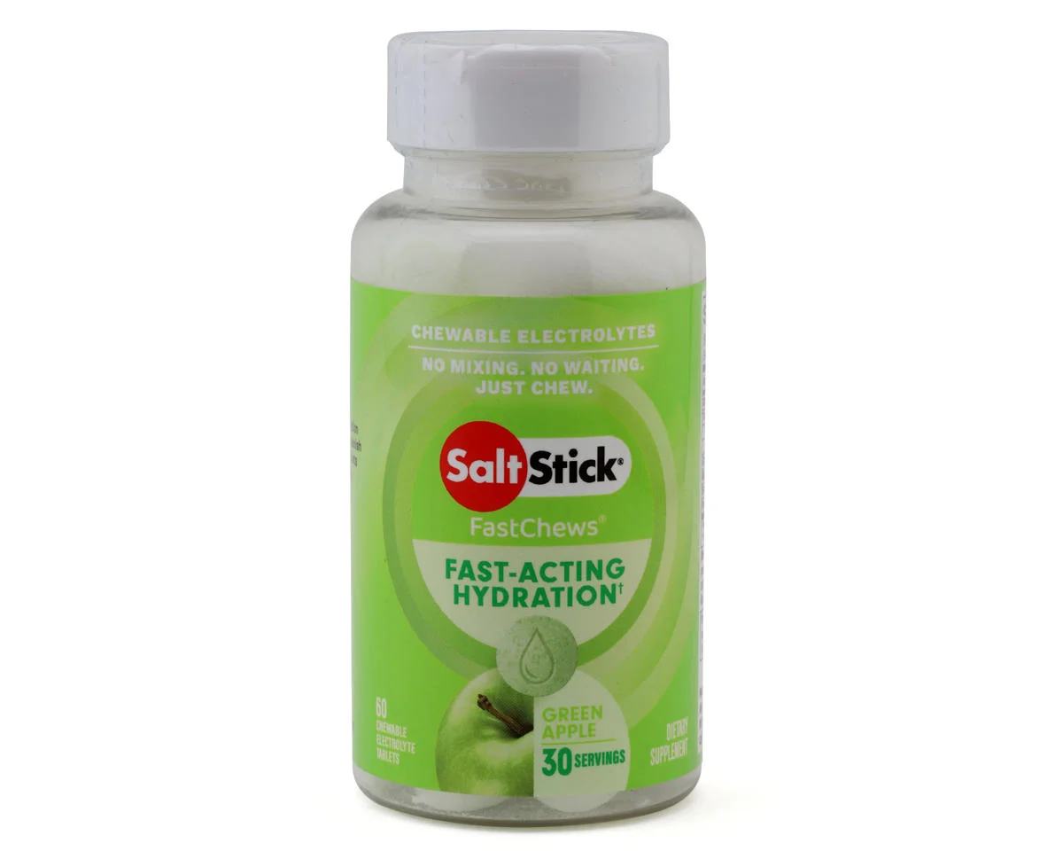 Saltstick Fastchews Chewable Electrolyte Tablets (Green Apple) (1 | 60 Tablet Bottle)